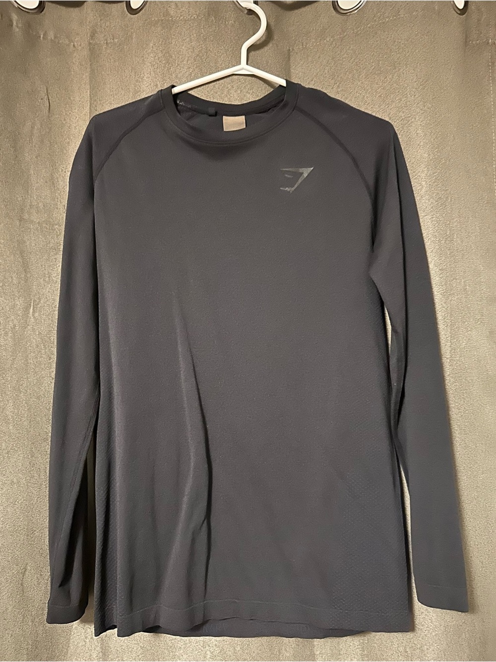 Gymshark Men’s Long-Sleeve Performance Shirt - Charcoal Black